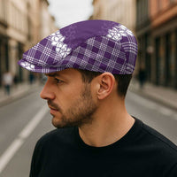 Hawaii Aloha Plumeria Lei Violet Palaka Jeff Hat - Polynesian Pride