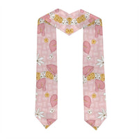 Hawaii Anthurium Tiare Pikake Lei Graduation Stole Akala Lauhala Art Pattern