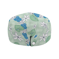 Hawaii Anthurium Tiare Pikake Lei Jeff Hat Omaomao Lauhala Art Pattern