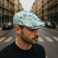 Hawaii Anthurium Tiare Pikake Lei Jeff Hat Omaomao Lauhala Art Pattern