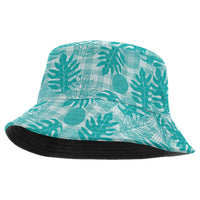 Hawaii Breadfruit Palaka Bucket Hat Polu Opal Maile Lei - Polynesian Pride