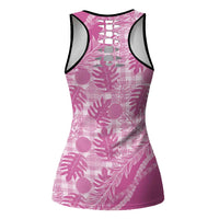 Hawaii Breadfruit Palaka Hollow Tank Top Omaomao Ulaula Maile Lei - Polynesian Pride