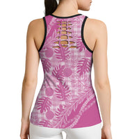 Hawaii Breadfruit Palaka Hollow Tank Top Omaomao Ulaula Maile Lei - Polynesian Pride