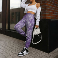 Hawaii Breadfruit Palaka Jogger Pants Poni Maile Lei - Polynesian Pride