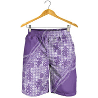 Hawaii Breadfruit Palaka Shorts for Men Poni Maile Lei - Polynesian Pride