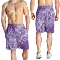 Hawaii Breadfruit Palaka Shorts for Men Poni Maile Lei - Polynesian Pride