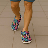 Hawaii Colorful Tropical Leaves Clogs Shoes