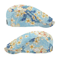 Hawaii Hibiscus Plumeria Blue Jeff Hat Polynesian Pattern LT01 - Polynesian Pride