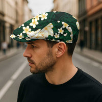 Hawaii Hibiscus Plumeria Green Jeff Hat Polynesian Pattern
