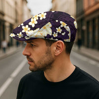 Hawaii Hibiscus Plumeria Purple Jeff Hat Polynesian Pattern LT01 - Polynesian Pride