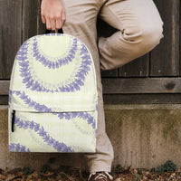 Hawaii Honohono Palaka Motifs Backpack Hawaiian Orchid Lei LT14 - Polynesian Pride