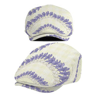 Hawaii Honohono Palaka Motifs Jeff Hat Hawaiian Orchid Lei LT14 - Polynesian Pride