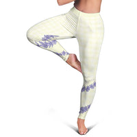 Hawaii Honohono Palaka Motifs Leggings Hawaiian Orchid Lei LT14 - Polynesian Pride