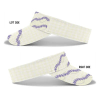 Hawaii Honohono Palaka Motifs Sun Visor Cap Hawaiian Orchid Lei LT14 - Polynesian Pride