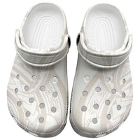 Hawaii Plumeria Lokelani Pikake Lei Clogs Shoes Sandy Beige Polynesian Tattoo LT9 Beige - Polynesian Pride