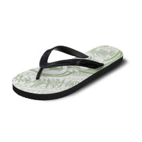 Hawaii Plumeria Lokelani Pikake Lei Flip Flops Oma'oma'o Polynesian Tattoo LT9 - Polynesian Pride