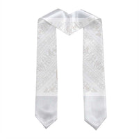 Hawaii Plumeria Lokelani Pikake Lei Graduation Stole Sandy Beige Polynesian Tattoo