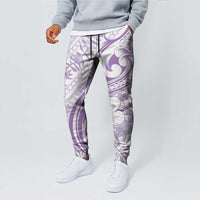 Hawaii Plumeria Lokelani Pikake Lei Jogger Pants Poni Polynesian Tattoo LT9 - Polynesian Pride