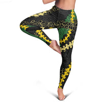 Hawaii Puakenikeni - Maile Lei Leggings Obsidian Black