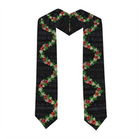 Hawaii Tropical Flowers and Leaves Graduation Stole Tapa Pattern Colorful Mode