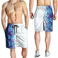 Hawaii Tropical Plant UliUli Shorts for Men Vibrant Polynesian Pattern