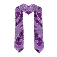 Hawaii Violet Hibiscus Pikake Lei Graduation Stole