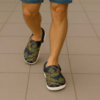 Hawaiian Kakau Art and Hisbiscus Tattoo Clogs Shoes Tribal Pattern-Reggae Style - Polynesian Pride