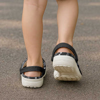 Hawaiian Kakau Art and Hisbiscus Tattoo Clogs Shoes Tribal Pattern-Silver Style - Polynesian Pride