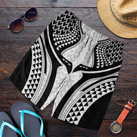 Hawaiian Kakau Art Tattoos Aquaman Style Shorts for Men White Version - Polynesian Pride