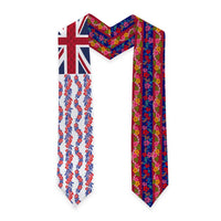 Hawaiian Lei Graduation Stole National Flag Striped Style LT03 - Polynesian Pride