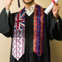 Hawaiian Lei Graduation Stole National Flag Striped Style LT03 - Polynesian Pride