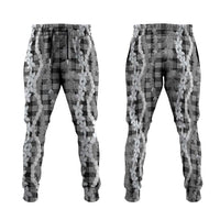Hawaiian Ohia Lehua Lei Jogger Pants Plaid Palaka Eleele Pattern - Polynesian Pride