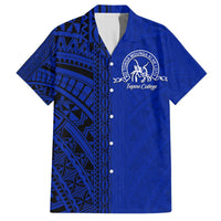 Tupou College Hawaiian Shirt Half Version Black - Polynesian Pride