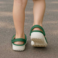 Hawaiian Taro Leaves-Hibiscus and Plumeria Clogs Shoes Polynesian Art-Kakau Tattoo Green