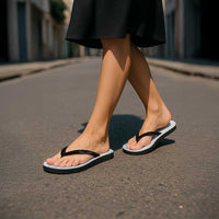 Hawaiian Tribal Tattoo and Plumeria Flip Flops Polynesian Pattern Sweet