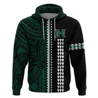 Hawaii Kakau Warrior Football Zip Hoodie LT12