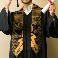 Humpback Whale Matariki New Zealand Graduation Stole NZ Maori Paikea Poutama Luxury Gold LT14