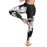 Ia Orana Tahiti Tiare Leggings Black Lei - Polynesian Pride