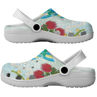 Japanese and Hawaiian Culture Fusion Clogs Shoes Irezumi with Turtles and Lei Kakau Pattern Fresh Vibe LT03 - Polynesian Pride
