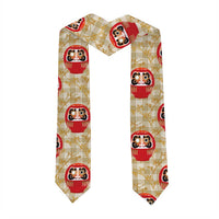 Japanese Daruma Doll Graduation Stole Palaka With Seamless Bamboo Pattern LT14 - Polynesian Pride