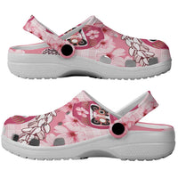 Japanese Daruma Doll Palaka Clogs Shoes Cherry Blossoms With Shell Lei LT14 - Polynesian Pride