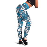 Karakarawa Bula Fiji Leggings Fijian Tapa Seamless Hibiscus - Polynesian Pride