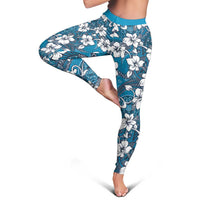 Karakarawa Bula Fiji Leggings Fijian Tapa Seamless Hibiscus - Polynesian Pride