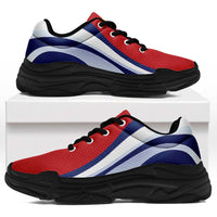 Kiribati Chunky Sneakers Flag-Inspired Curve Style
