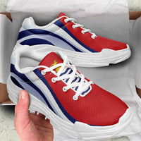 Kiribati Chunky Sneakers Flag-Inspired Curve Style