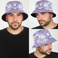 Lilac Mermaid Puakenikeni Maile Lei Bucket Hat