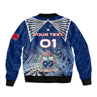 Custom Samoa Rugby Bomber Jacket Toa Samoa Myriad Patterns LT01 - Polynesian Pride