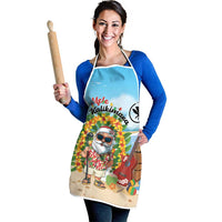 Hawaii Golf Christmas Apron Mele Kalikimaka Funny Golfer Santa - Polynesian Pride