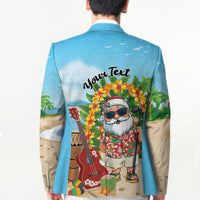Personalized Hawaii Golf Christmas Blazer Mele Kalikimaka Funny Golfer Santa - Polynesian Pride
