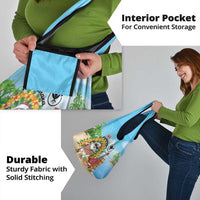 Hawaii Golf Christmas Grocery Bag Mele Kalikimaka Funny Golfer Santa - Polynesian Pride